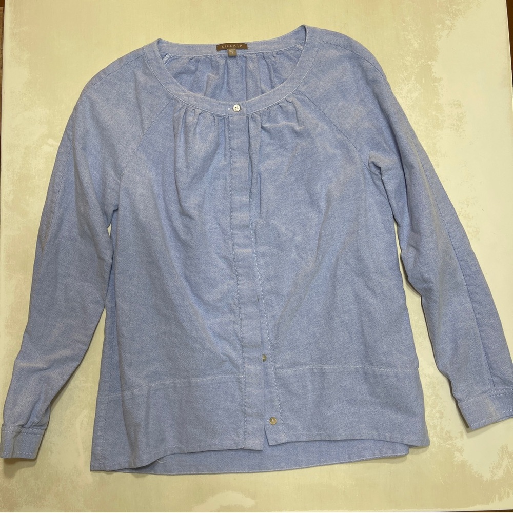 Lilla P Light Blue Long Sleeve Top